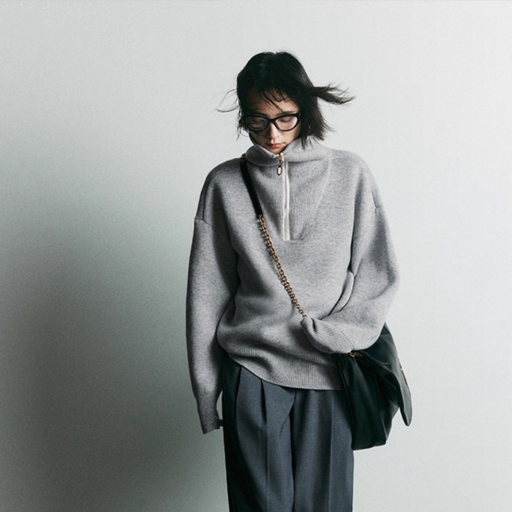 Grey Wool Sweater